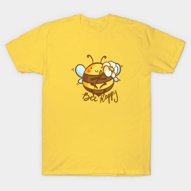 Bee Happy T-Shirt by mschibious